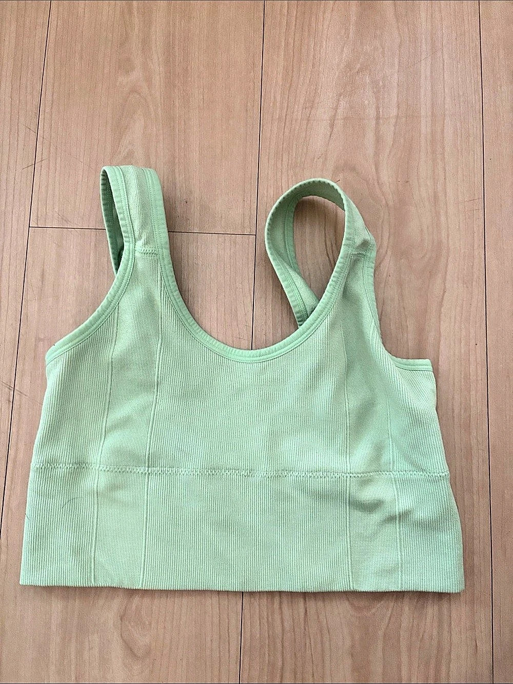 Ribbed Tank Top Green